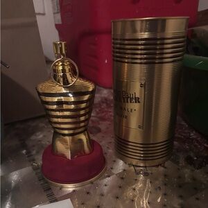 Jean Paul Gaultier Gold and Red Elixir Bottle